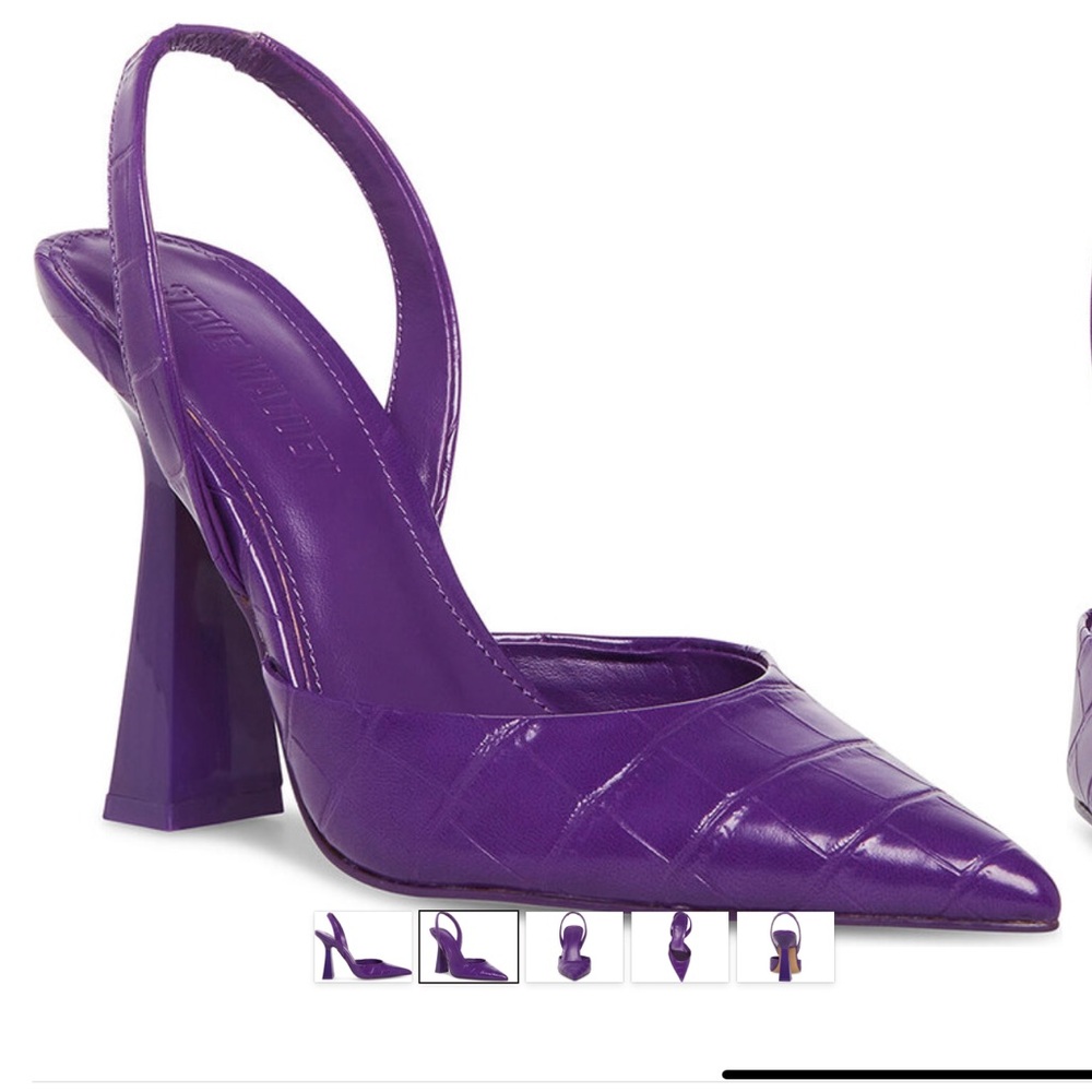 Steve Madden Paula Purple Slip-on Pumps